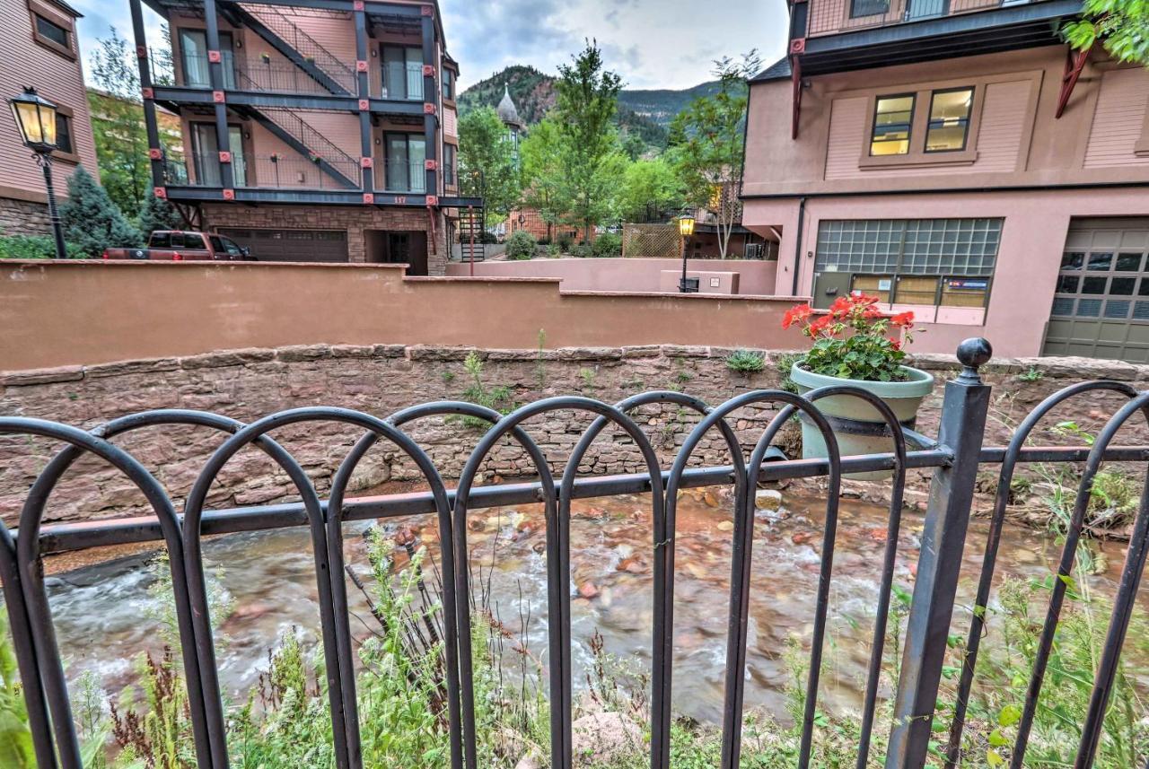 Downtown Manitou Springs Home Tranquil Creek View Exterior foto